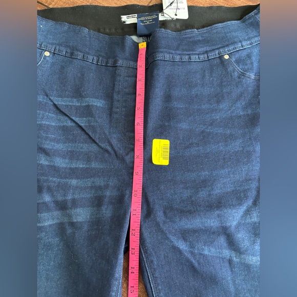 NWT | Blueberry Denim Rinse Wash Fringe-Trim Bootcut Jeans - Picture 9 of 10